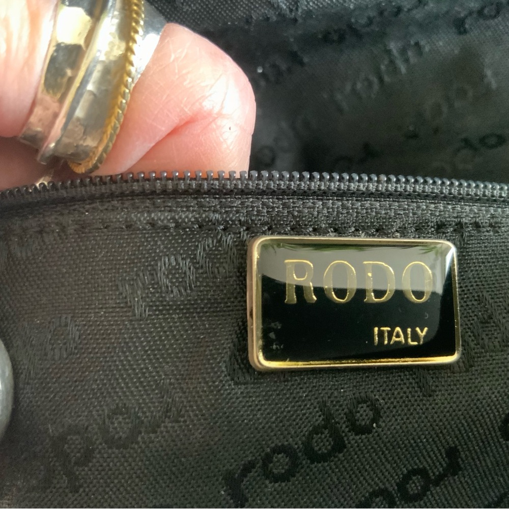 RODO ITALY VINTAGE LIZARD LEATHER CLUTCH SHOULDER BAG - Picture 9 of 9